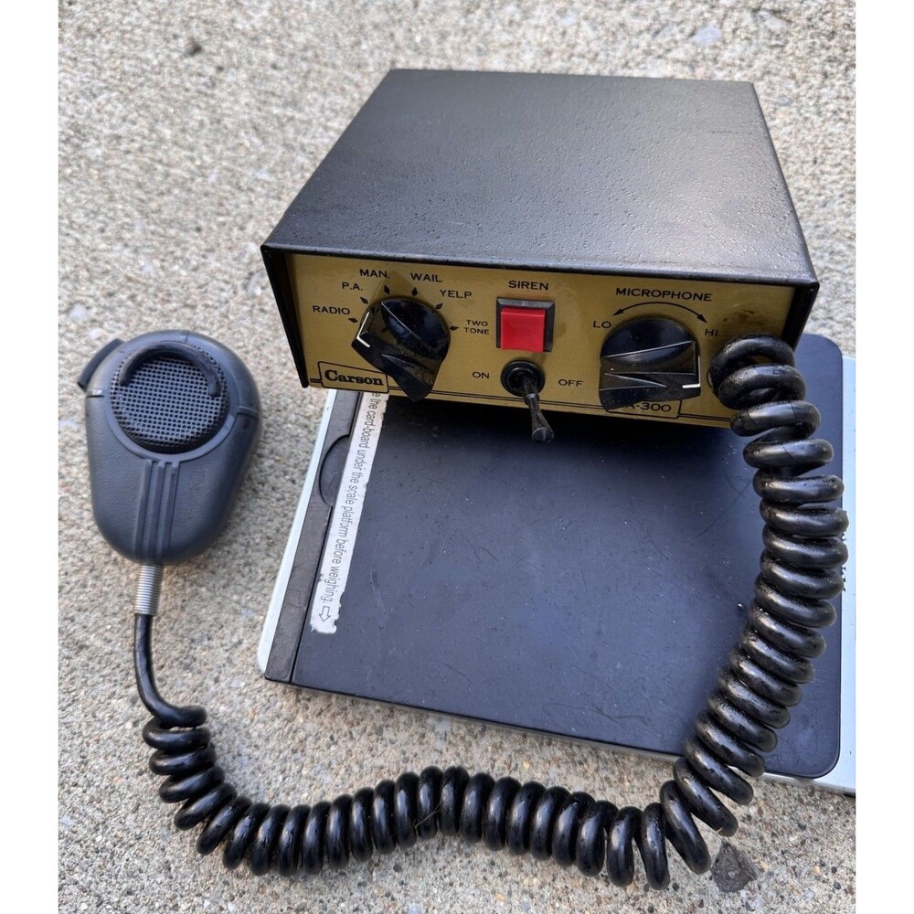 Carson Volunteer Siren With Handheld Controller vintage SA-300
